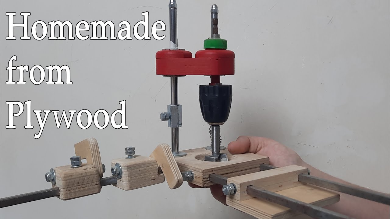 Homemade Drill Guide For Woodworking / DIY Mobile Drill Guide / Making Awesome Drill Guide