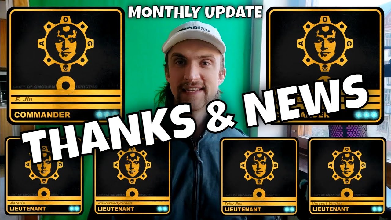 Thanks & News - Monthly Update