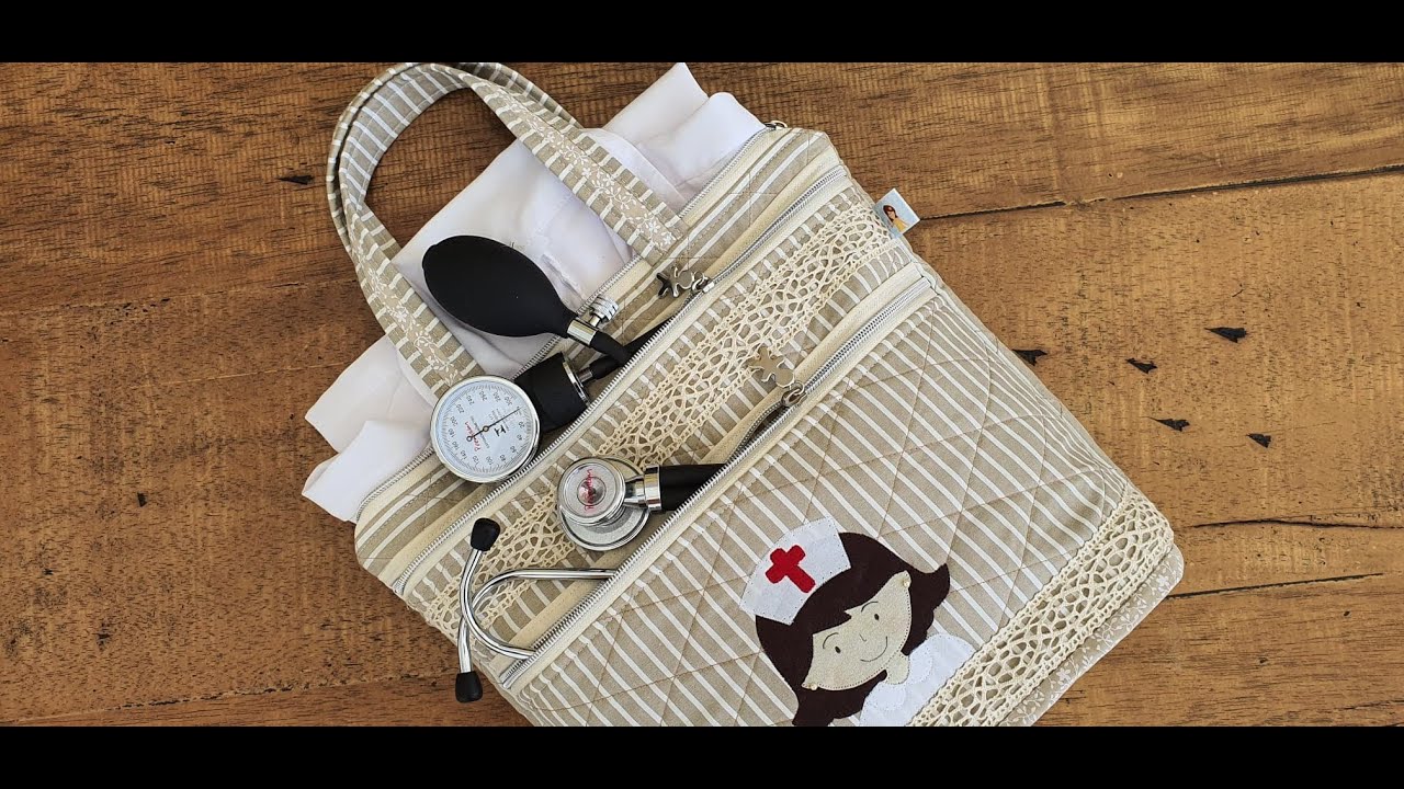Bolsa 3x1 JALECO, ESFIGMOMANÔMETRO E ESTETOSCÓPIO