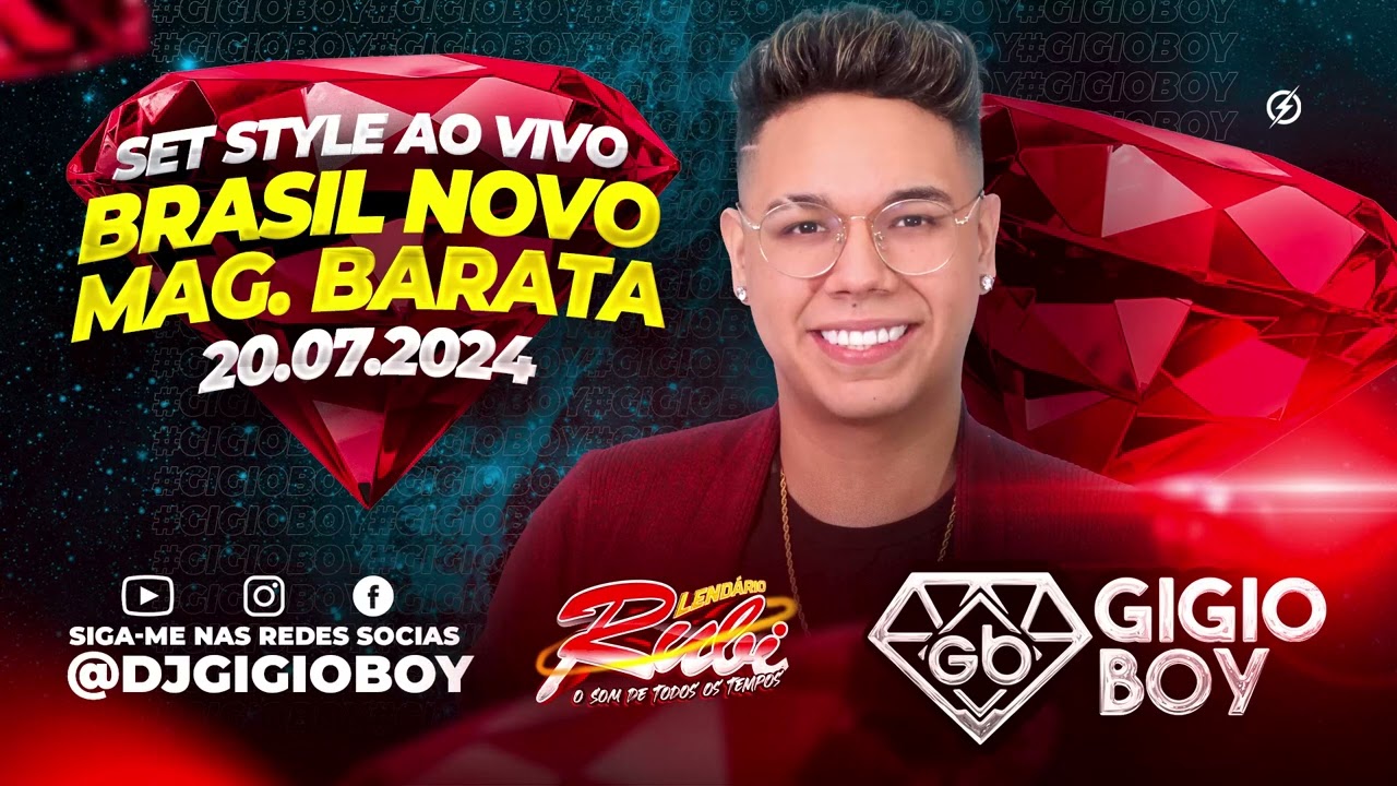 CD AO VIVO GIGIO BOY EM BRASIL NOVO - MAGALH&Atilde;ES BARATA - LENDARIO RUBI - 20-07-2024