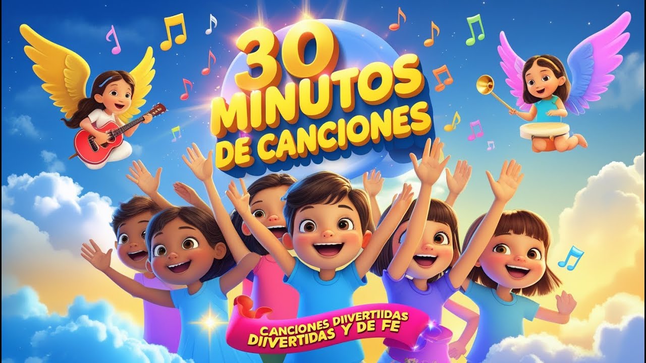 30 Minutos de M&uacute;sica CRISTIANA INFANTIL con HEAVEN BEATS | Las 12 Canciones Favoritas de los Ni&ntilde;os