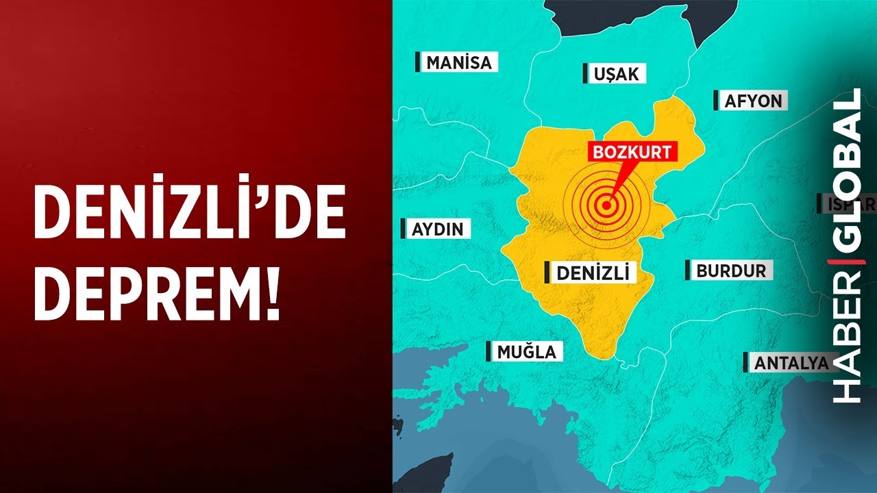 Denizli'de 6 Büyüklüğünde Deprem!