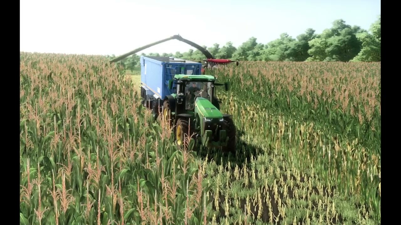 Farming Simulator2022/Заготовка Силоса / карта Кошмак / John Deere /Palesse #shorts