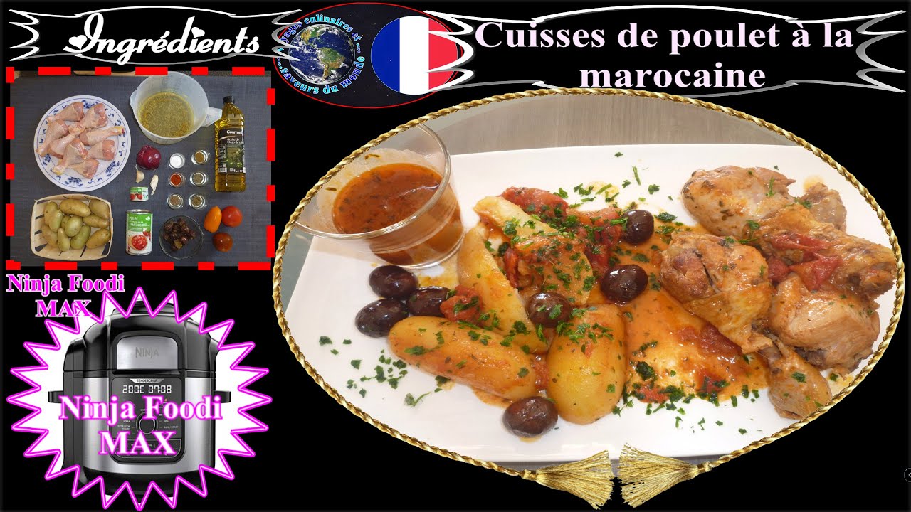 Recette NINJA FOODI MAX Cuisses de poulet &agrave; la marocaine Express