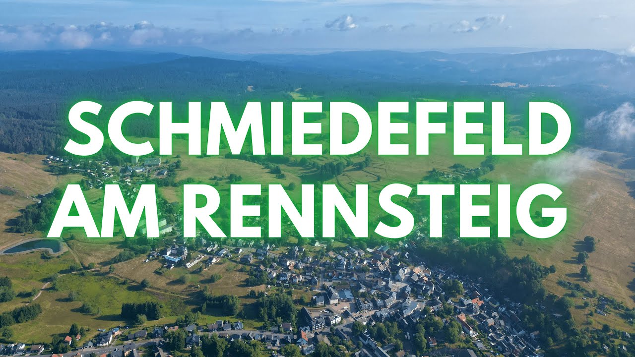 Schmiedefeld am Rennsteig aus der Luft - 4K DroneWallpaper