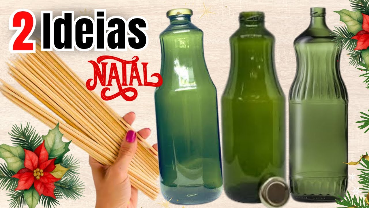 IDEIAS GENIAIS para o NATAL com Garrafa de Vidro/ Decoration |christmas