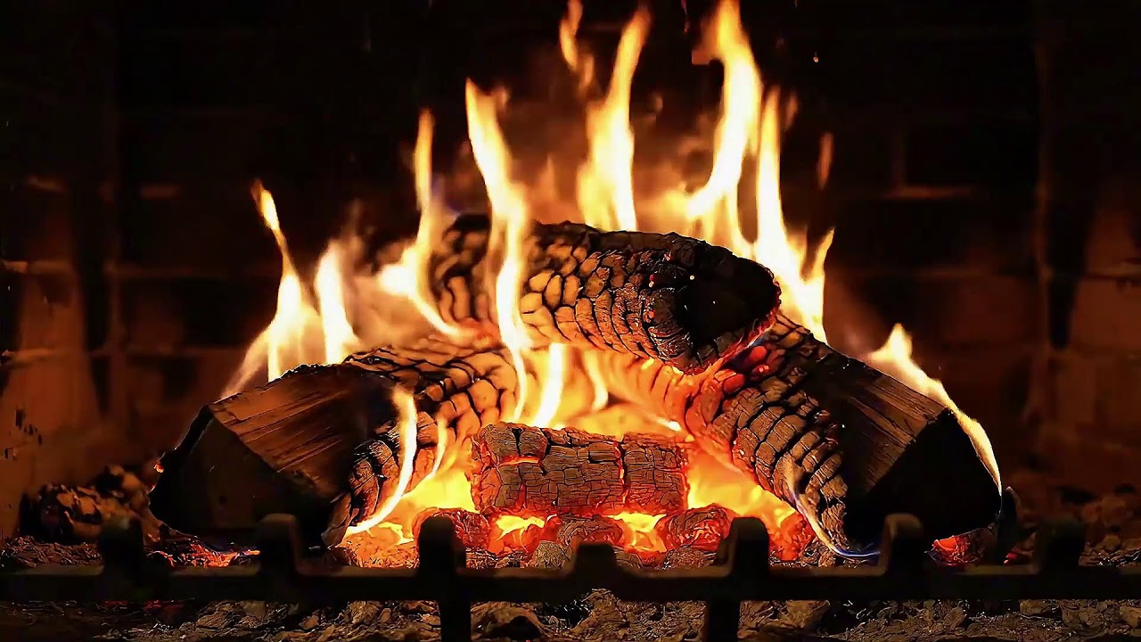 Cozy Fireplace Ambience | Relaxing Crackling Fire Sounds for Sleep, Study & Stress Relief