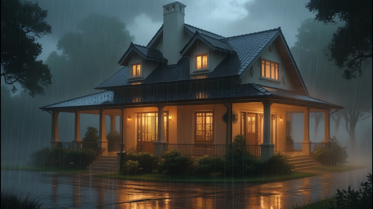 Calming Powerful Thunderstorm Ambience | Deep Sleep, Anxiety & Mental Healing