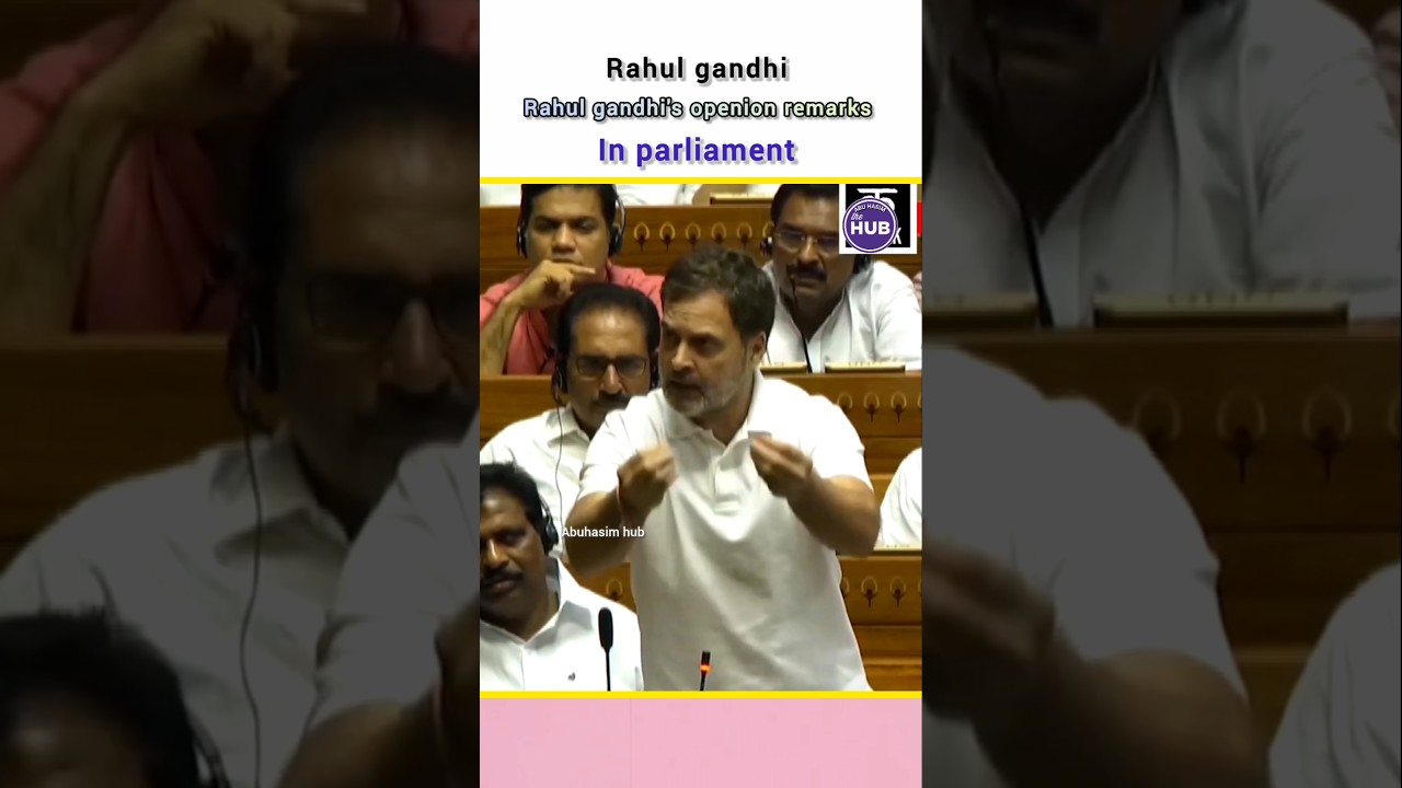 rahul gandhi's fiery speech in parliament 
