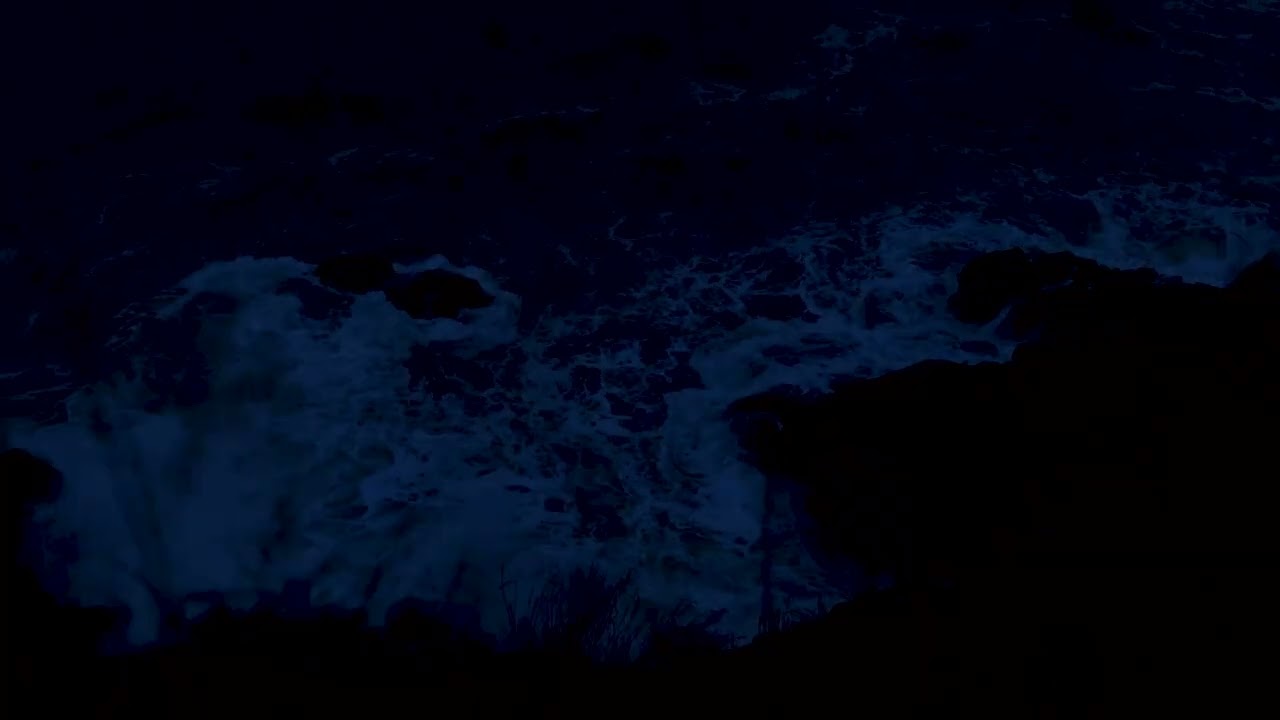 (No Ads) Deep Relaxation Music | Soothing Ocean Sounds at Night for Stress Relief & Sleep