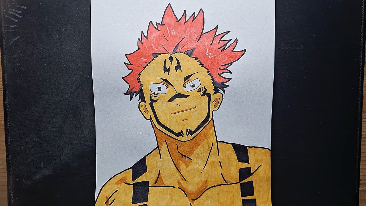 Jujutsu Kaisen Drawing – Sukuna ✍️🔥 | Anime Fanart