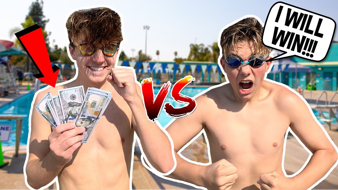 $10,000 SWIM CHALLENGE Against My BESTFRIEND ft Walker Bryant | Parker Pannell