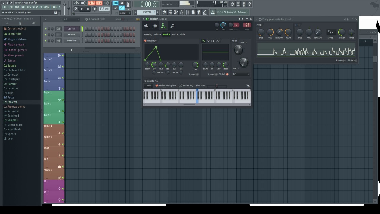 FL Studio Tutorial: Squelch Psytrance (Con 3xosc y Sytrus) [FREE FLP]