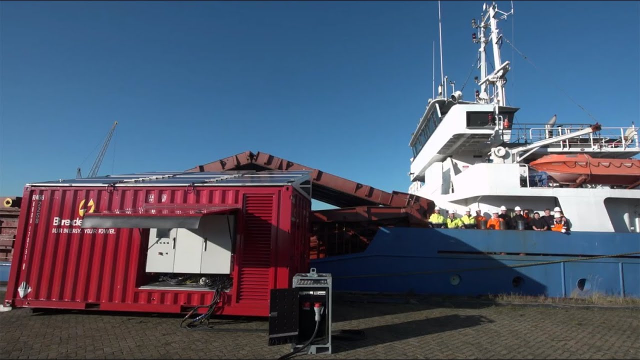 Proef mobiele walstroom zeevaart port of Rotterdam