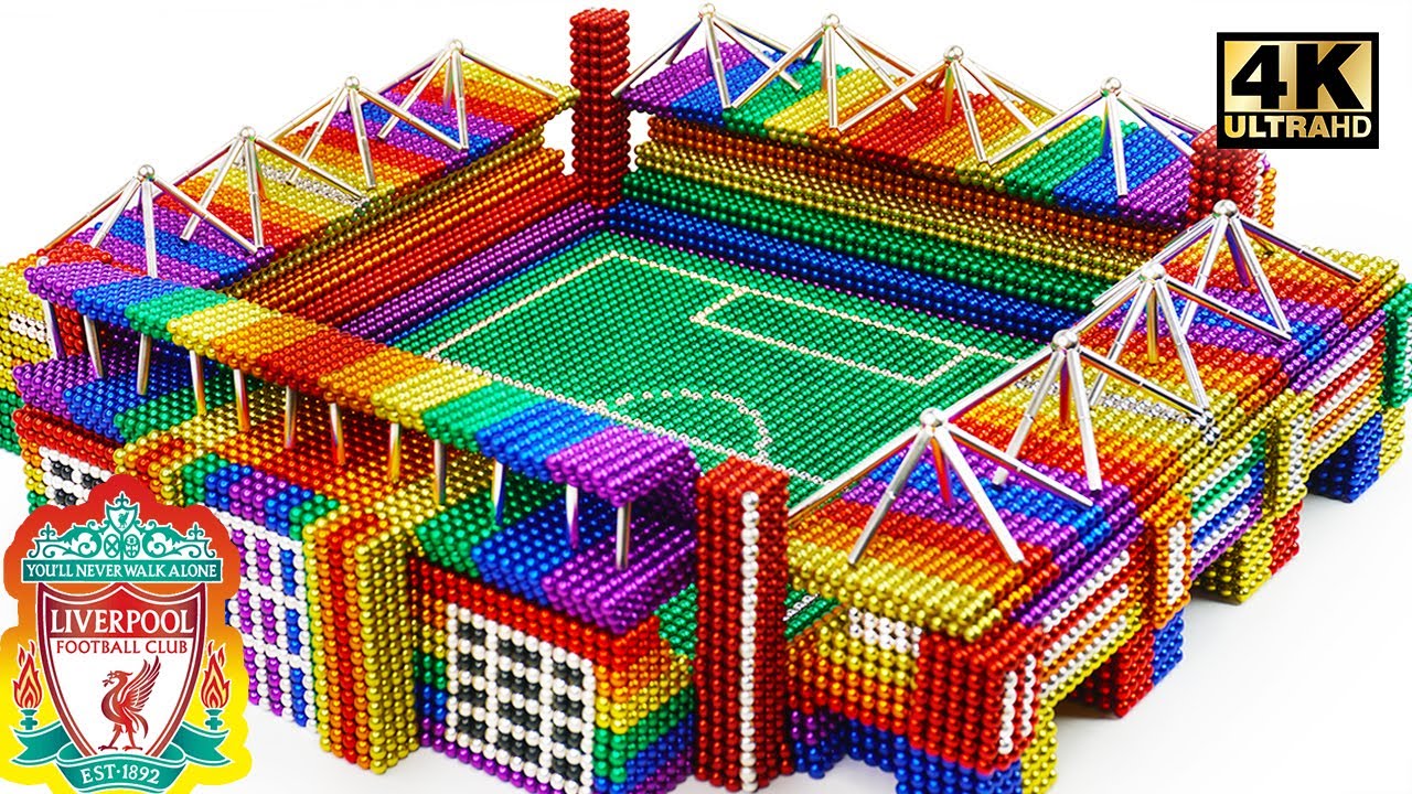 Build Anfield Stadium of Liverpool FC From Magnetic Balls (Satisfying) | Magnet World Series