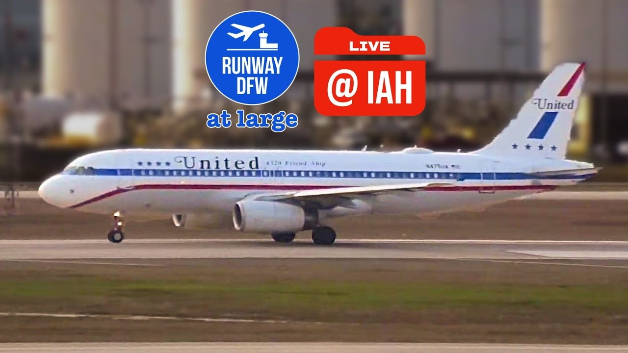 LIVE 🔴 Houston Intercontinental plane spotting ✈️ December 20, 2025