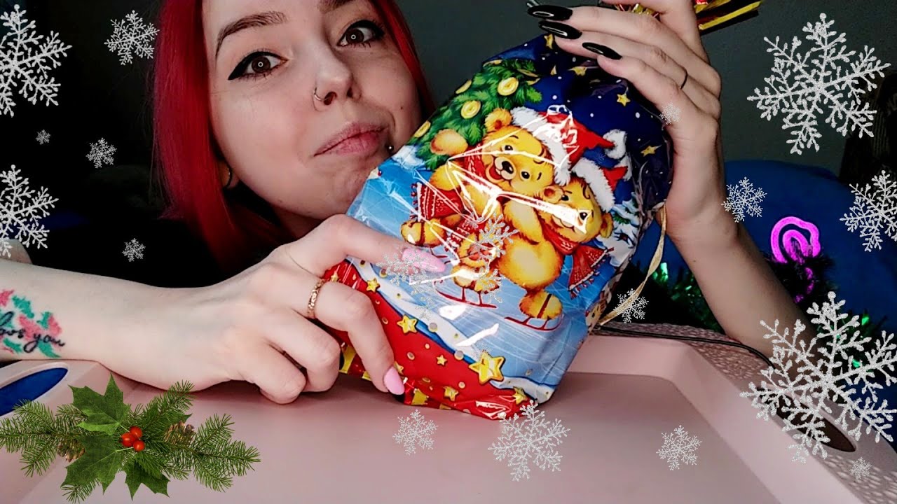 СЛАДКИЙ НОВОГОДНИЙ ПОДАРОК МУКБАНГ/mukbang