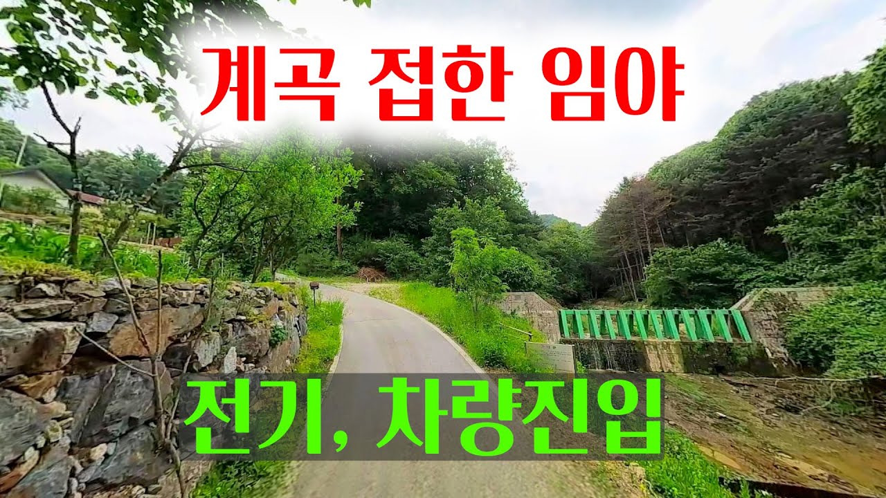 [1459] 국도가 접하고 계곡이 접한 임야매매
