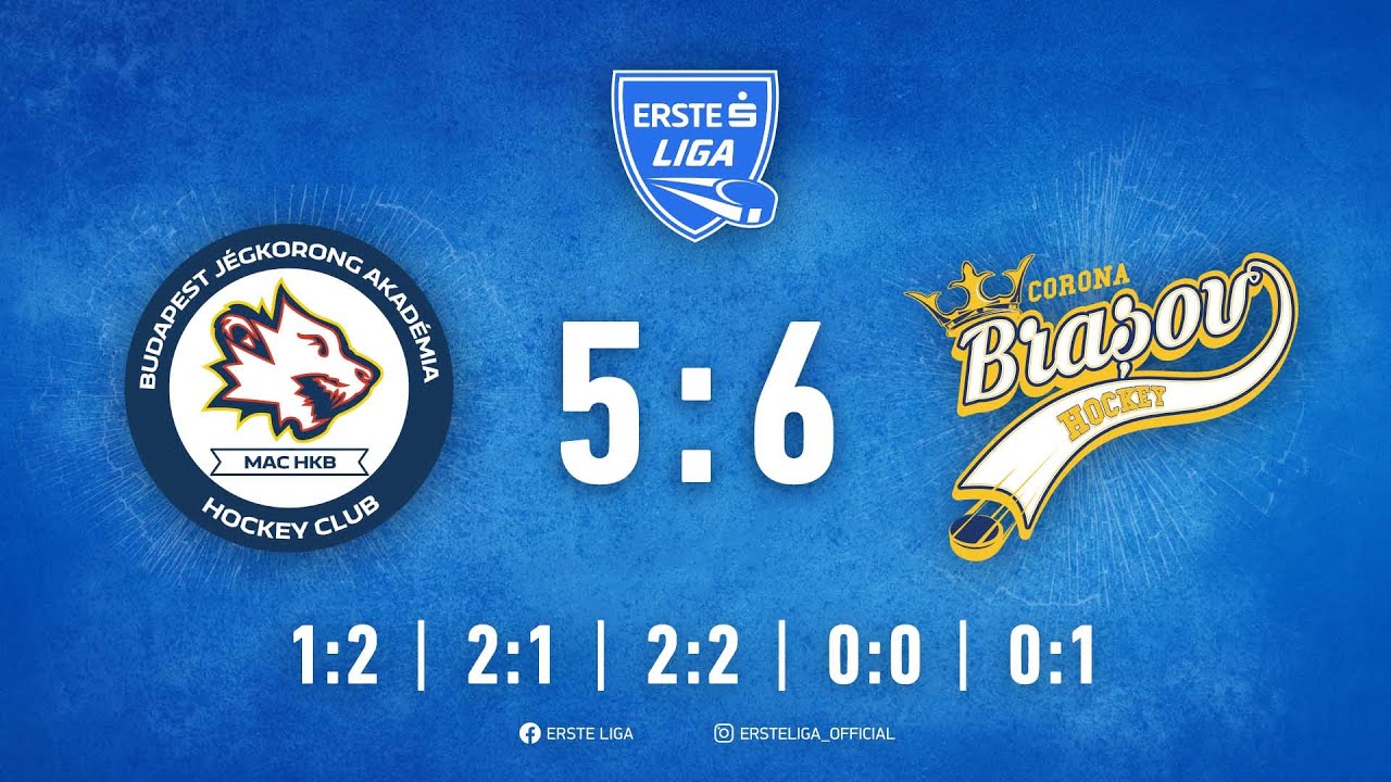 Gólösszefoglaló - EL 20 - Budapest Jégkorong Akadémia HC - Corona Brasov 5-6 20231010