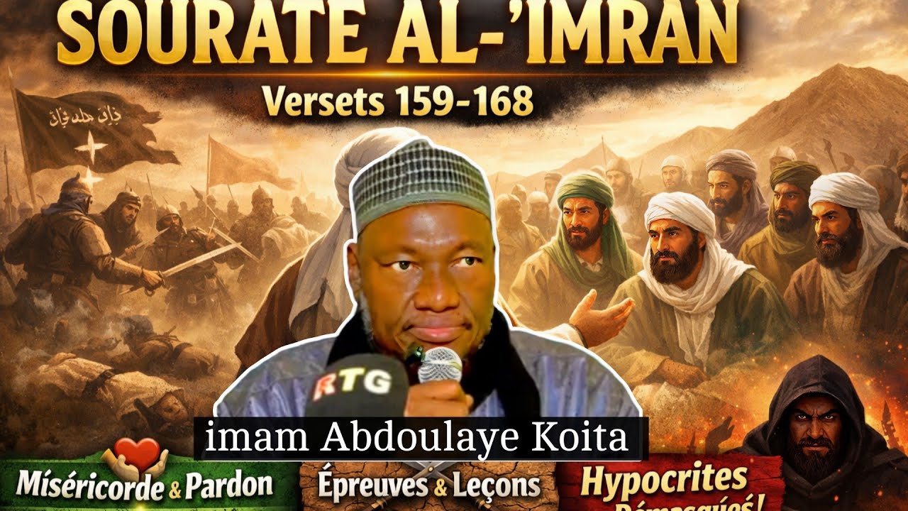 Tafsir du Coran S:Imran par imam Abdoulaye Koita,la défaite de Uhud fut une leçon éducative divine.