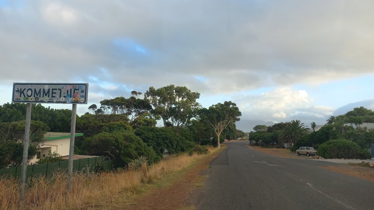 Summer sunrise drive Kommetjie in the Deep South Peninsula on a February day in Cape Town 