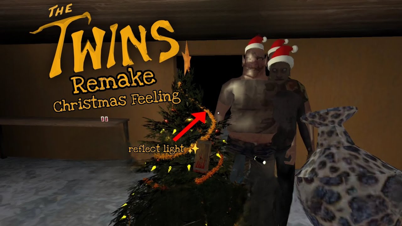 The Twins Remake Christmas Feeling With reflect light from the Christmas tree