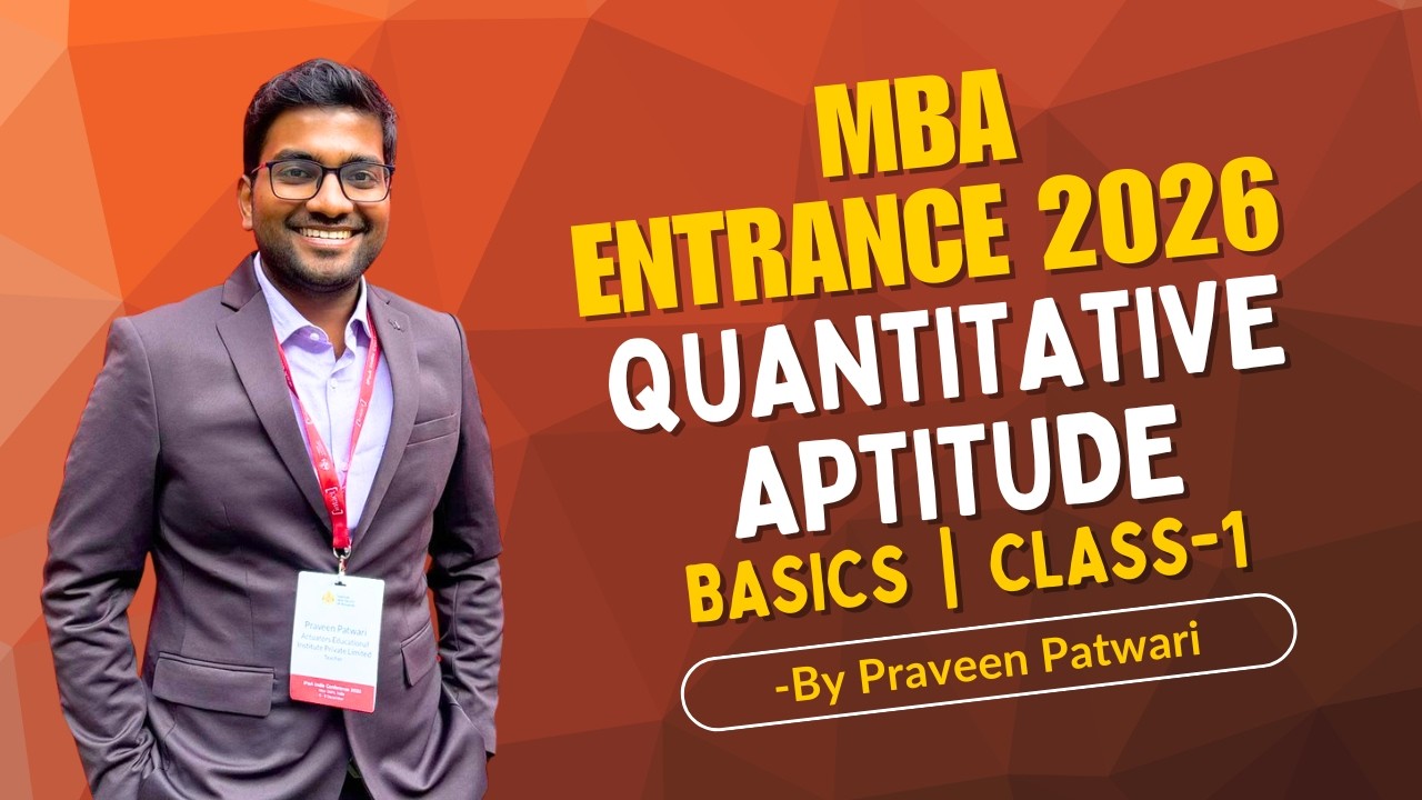 Algebra Basics Class 1 | CAT/GMAT/GRE 2026 - Praveen Patwari Sir