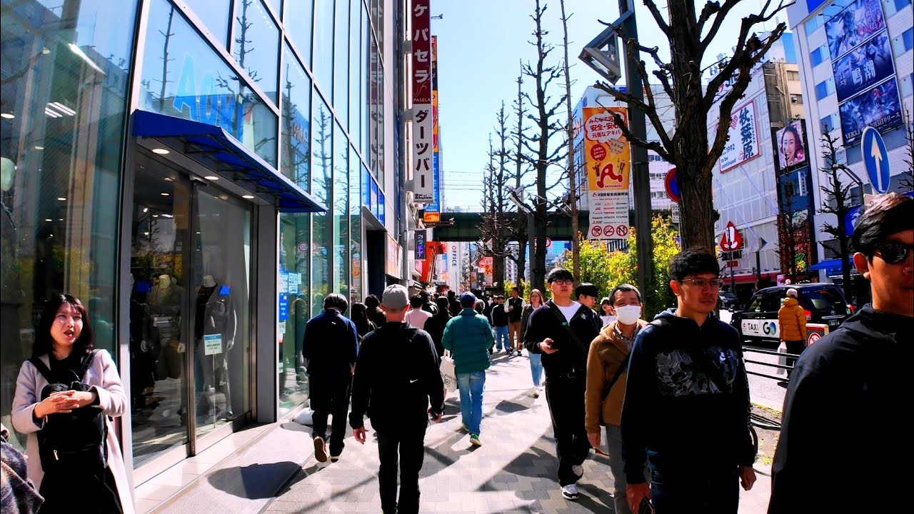 Walking tour in Akihabara. Tokyo, Japan. 