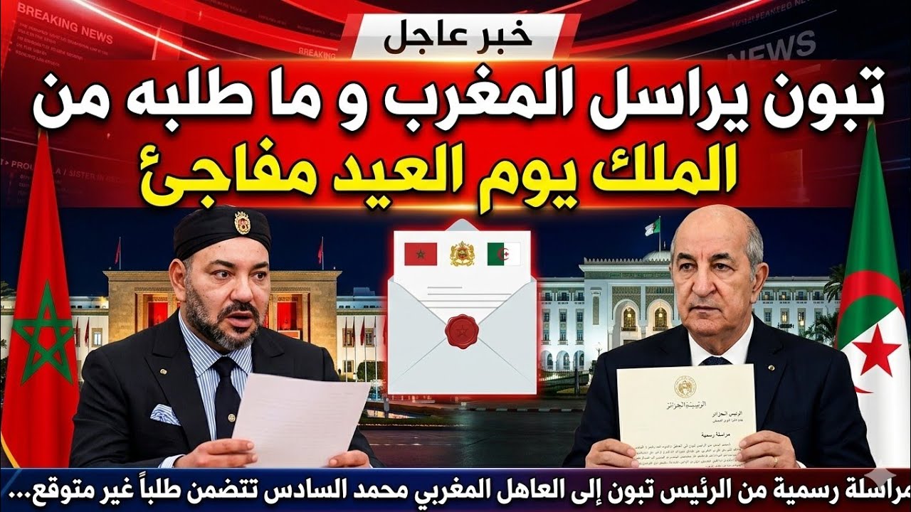 مفاجأة : تبون يراسل المغرب بشكل مفاجئ و ما طلبه من الجيش المغربي غير متوقع 