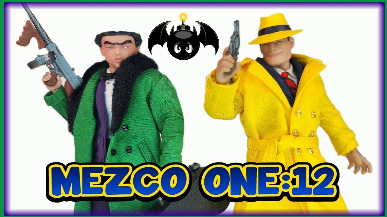 Mezco Toyz One:12 Collective Dick Tracy & Flat Top Action Figures Review..