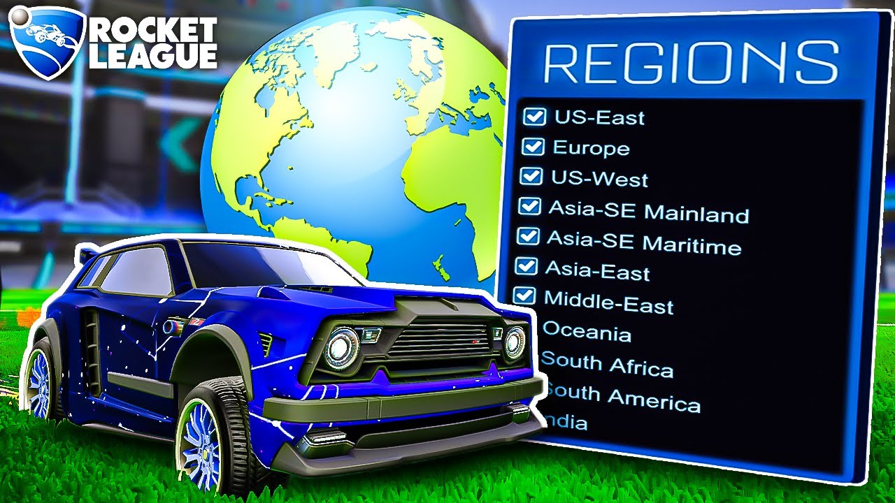 Rocket League, But playing each REGION (Which is the best?)
