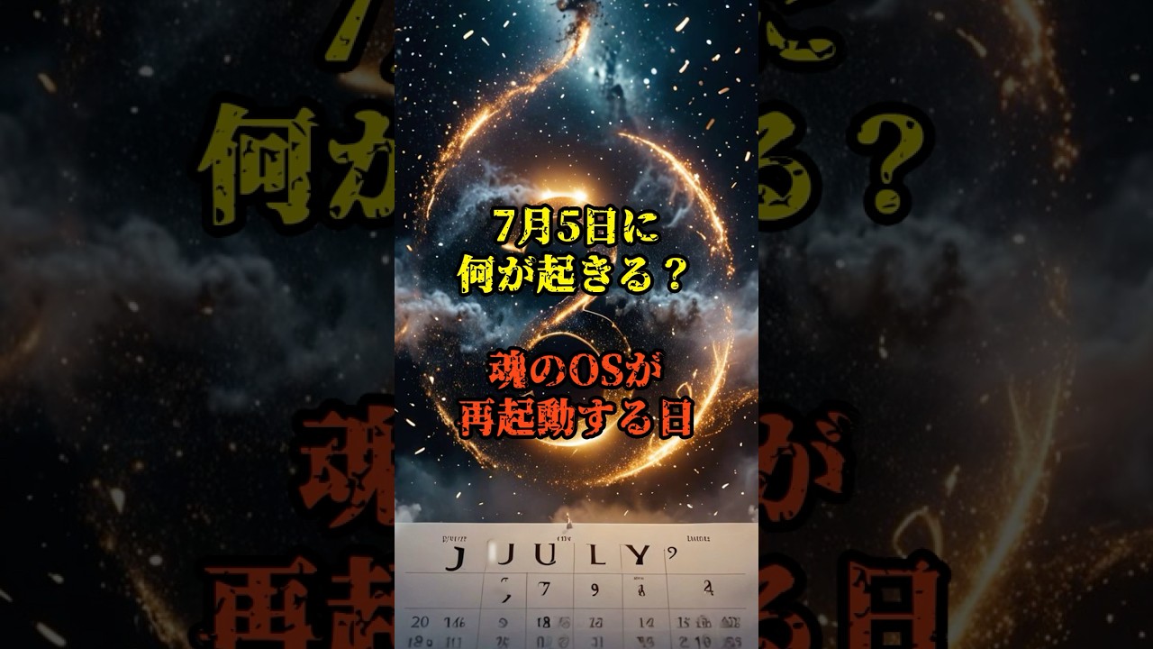 7月5日に何が起きる？魂のOSが再起動する日【 都市伝説 予言 予知能力 】