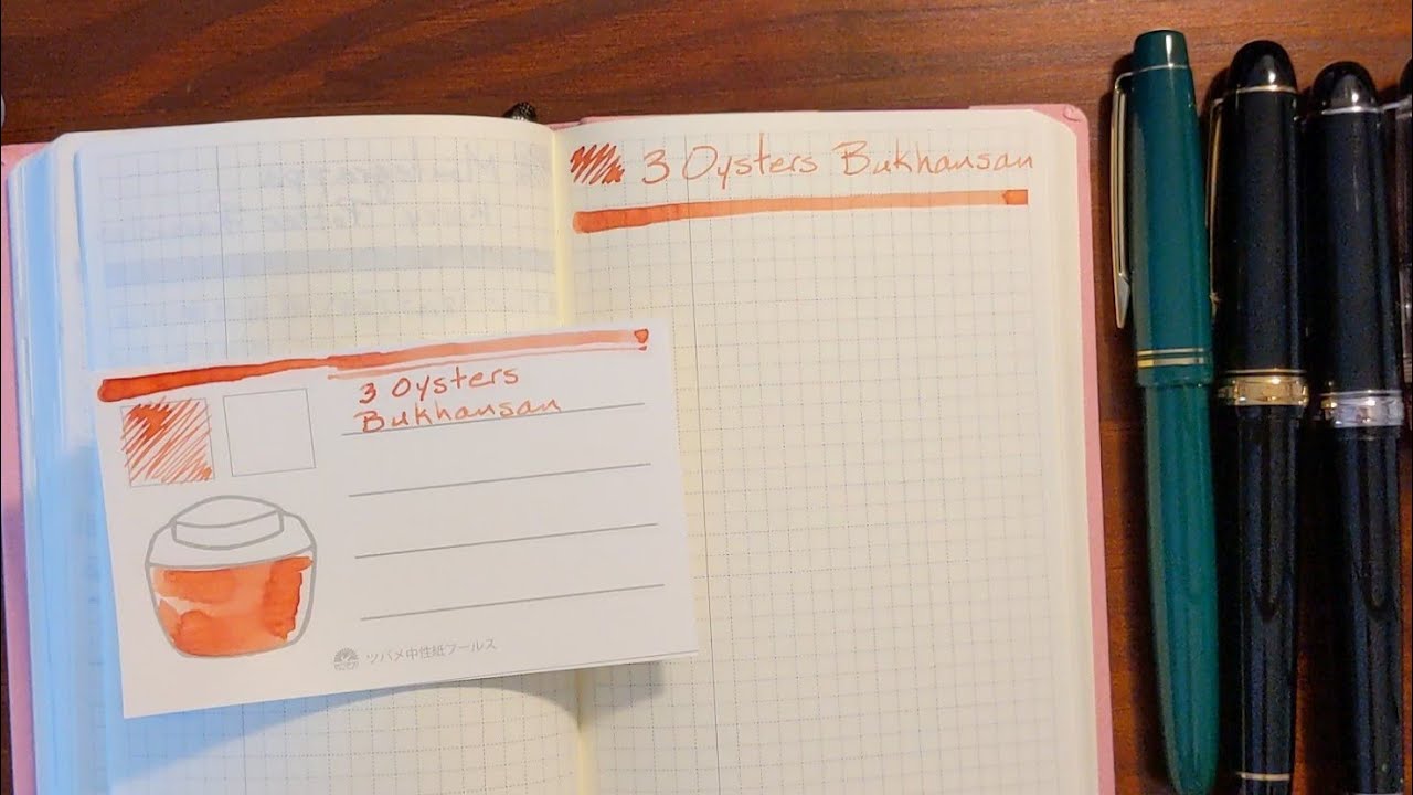3 Oysters Bukhansan and Fountain Pens