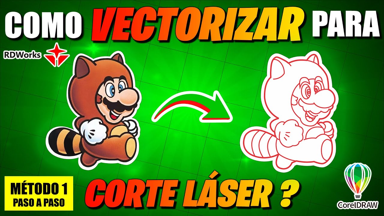 🚀 Cómo Vectorizar FACIL Y RAPIDO en CorelDRAW para CORTE LASER [Método 2025] ✅ Vectoriza imagenes 🔥