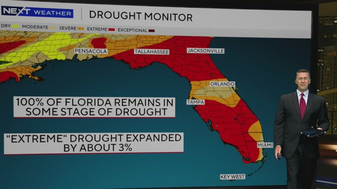Droughts conditions continue throughout South Florida with warm and breezy temperatures