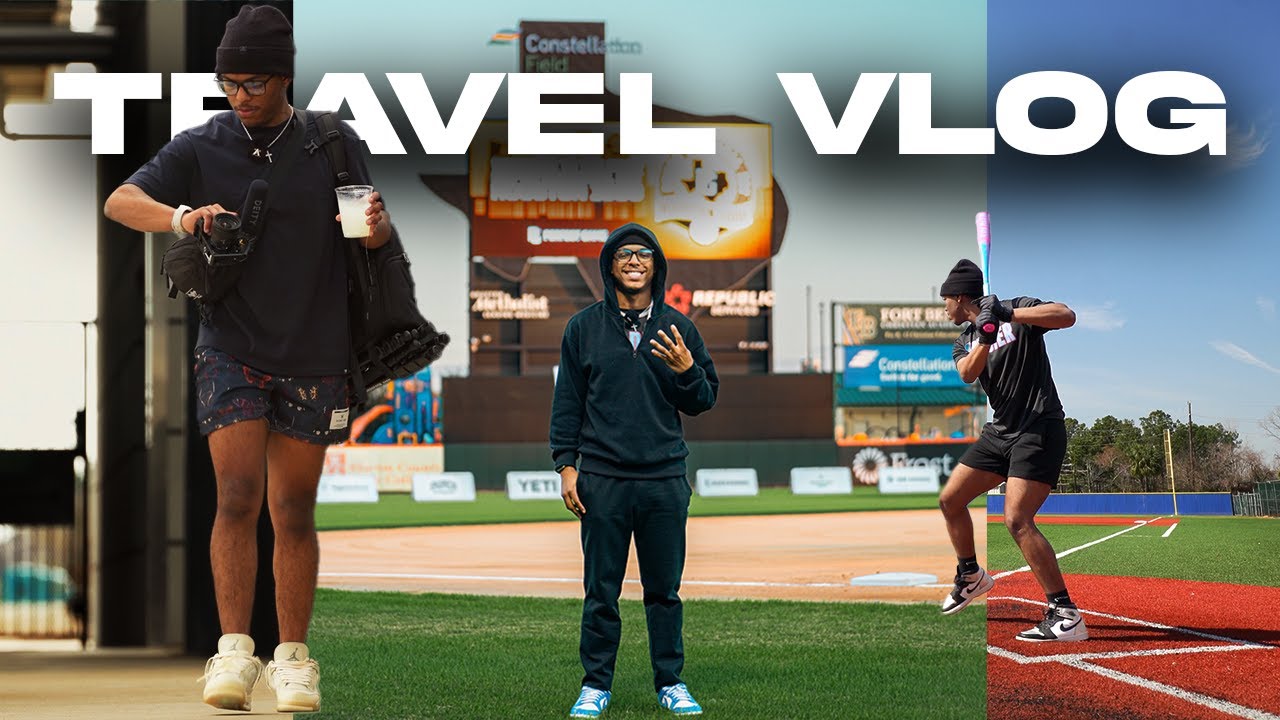 I Went to Hit In Houston. | Baseball Travel Vlog |