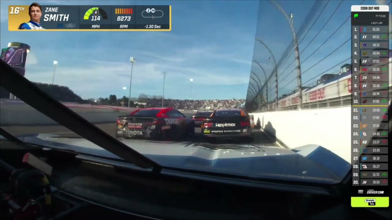 Zane Smith's Leg Goes Numb After Wrecking at Martinsville