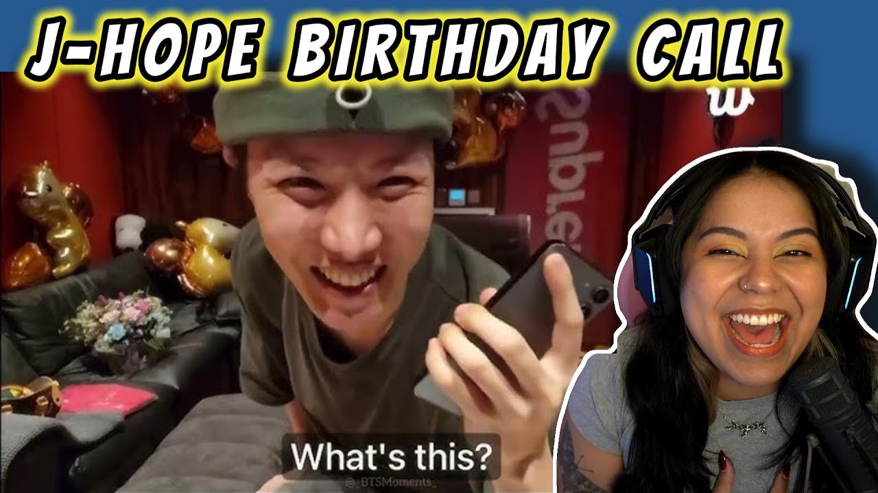 REACTING to HOBI'S BIRTHDAY CALL !! 🥳
