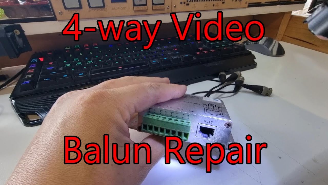 4 way CCTV passive balun repair.