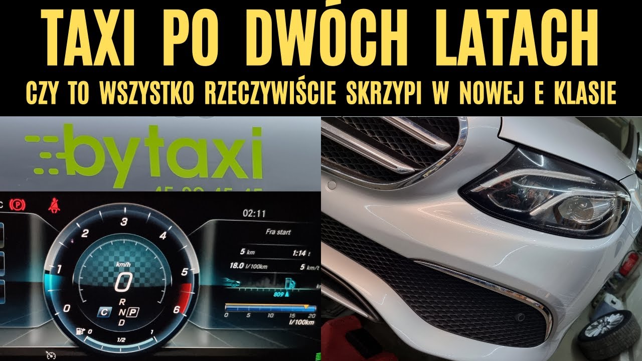 Dwuletnie TAXI Mercedes Klasy E (W213) jak bardzo jest zajechany?