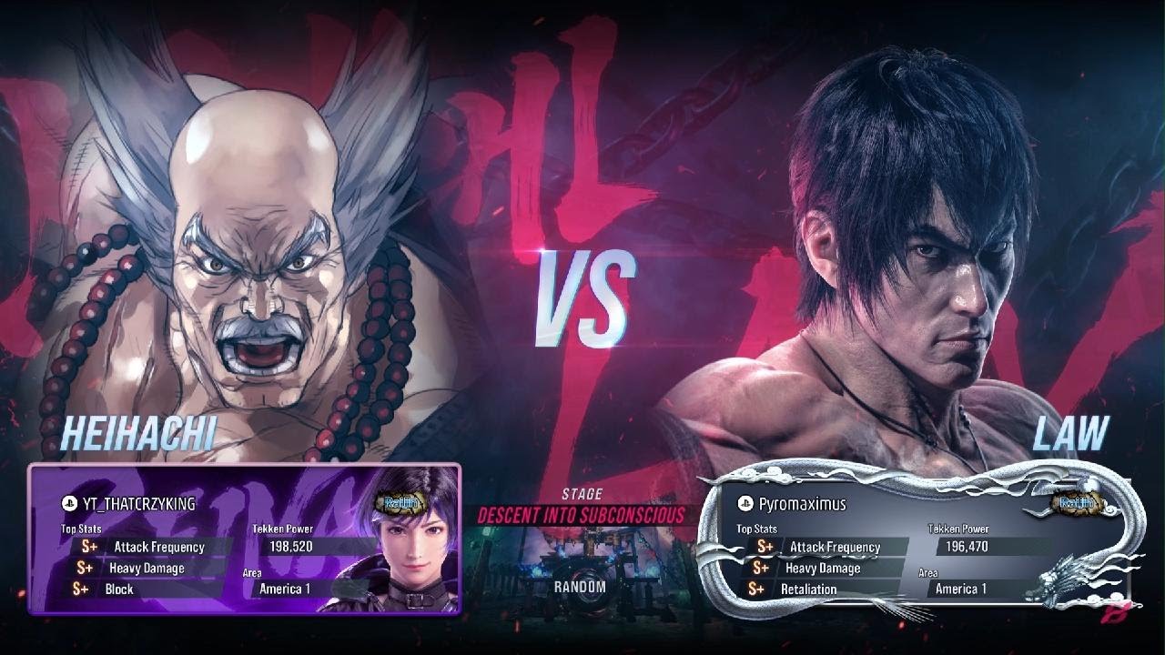 Novice Heihachi fights a humble Law
