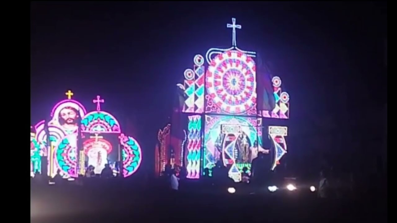 லயன் தெரு Arockiya Maatha Festival May2024 #dindigul #linestreet #christian #carprocession #festival