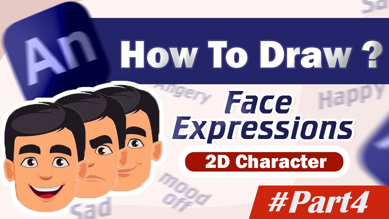 Master Basic Face Expressions for 2D Characters in Adobe Animate | Beginner tutorials | Hindi