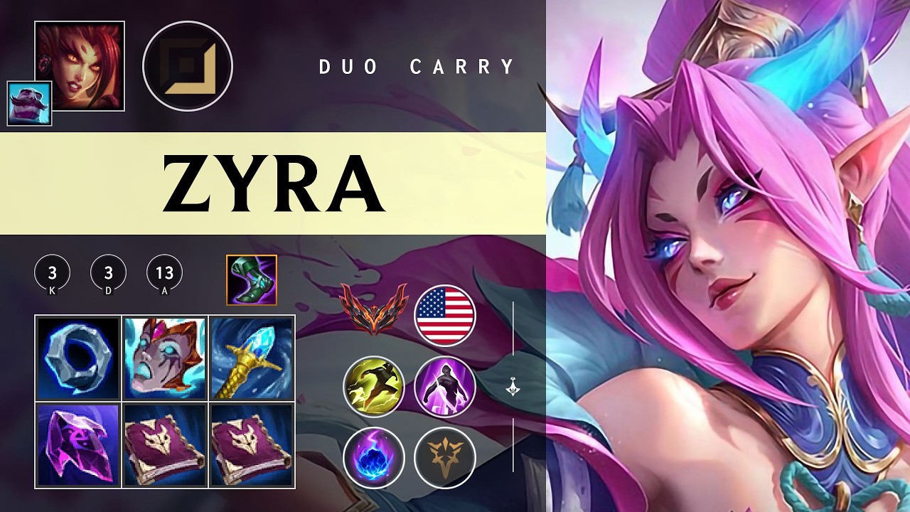 Zyra Carry vs Darius - NA Grandmaster Patch 26.03