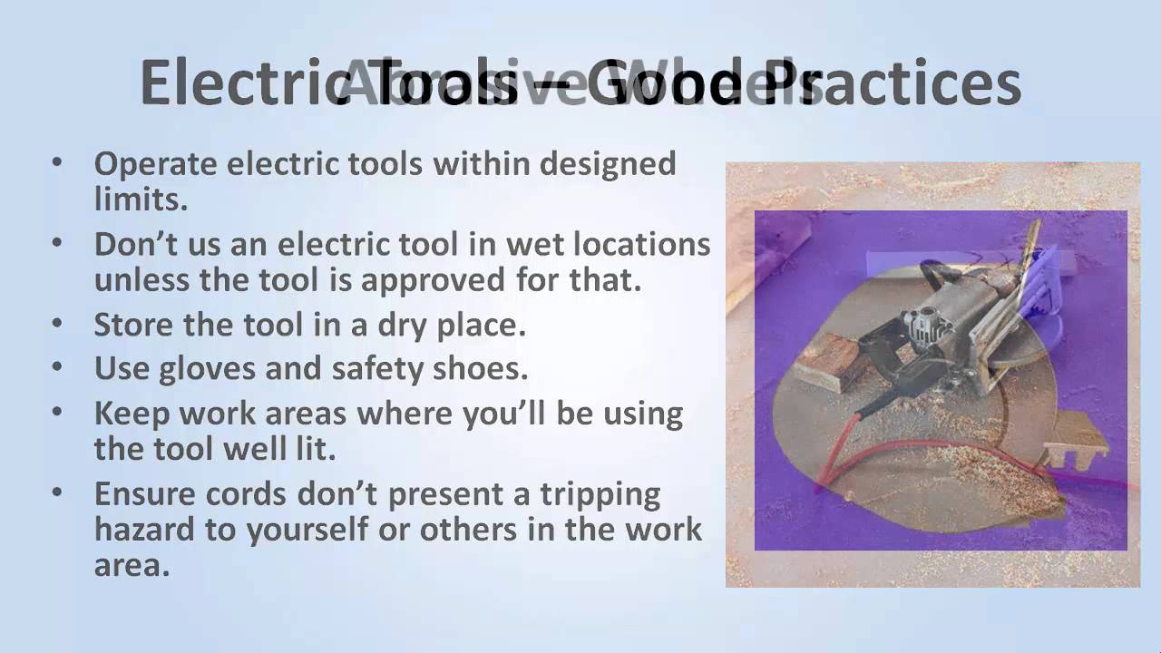 Hand and Power Tools Training