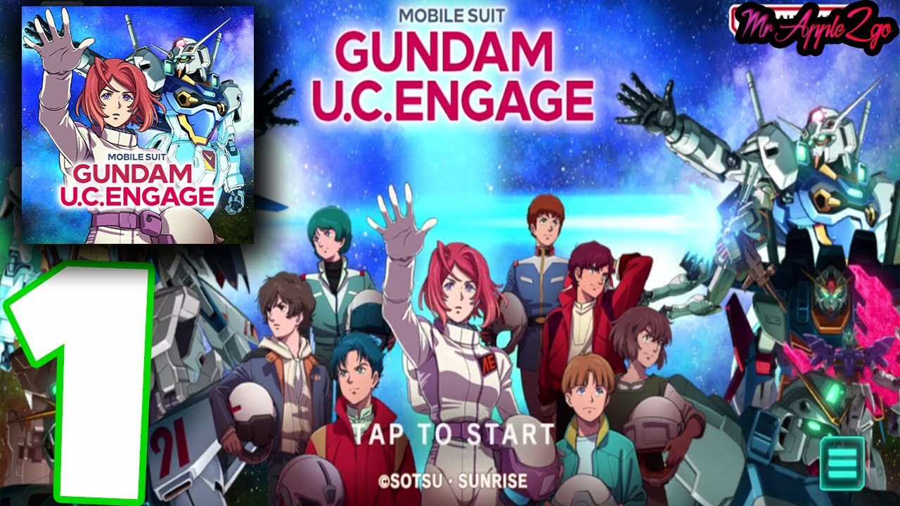 Mobile Suit Gundam U.C. ENGAGE - Gameplay Walkthrough Part 1 - Intro & Tutorial (IOS, Apple Arcade)