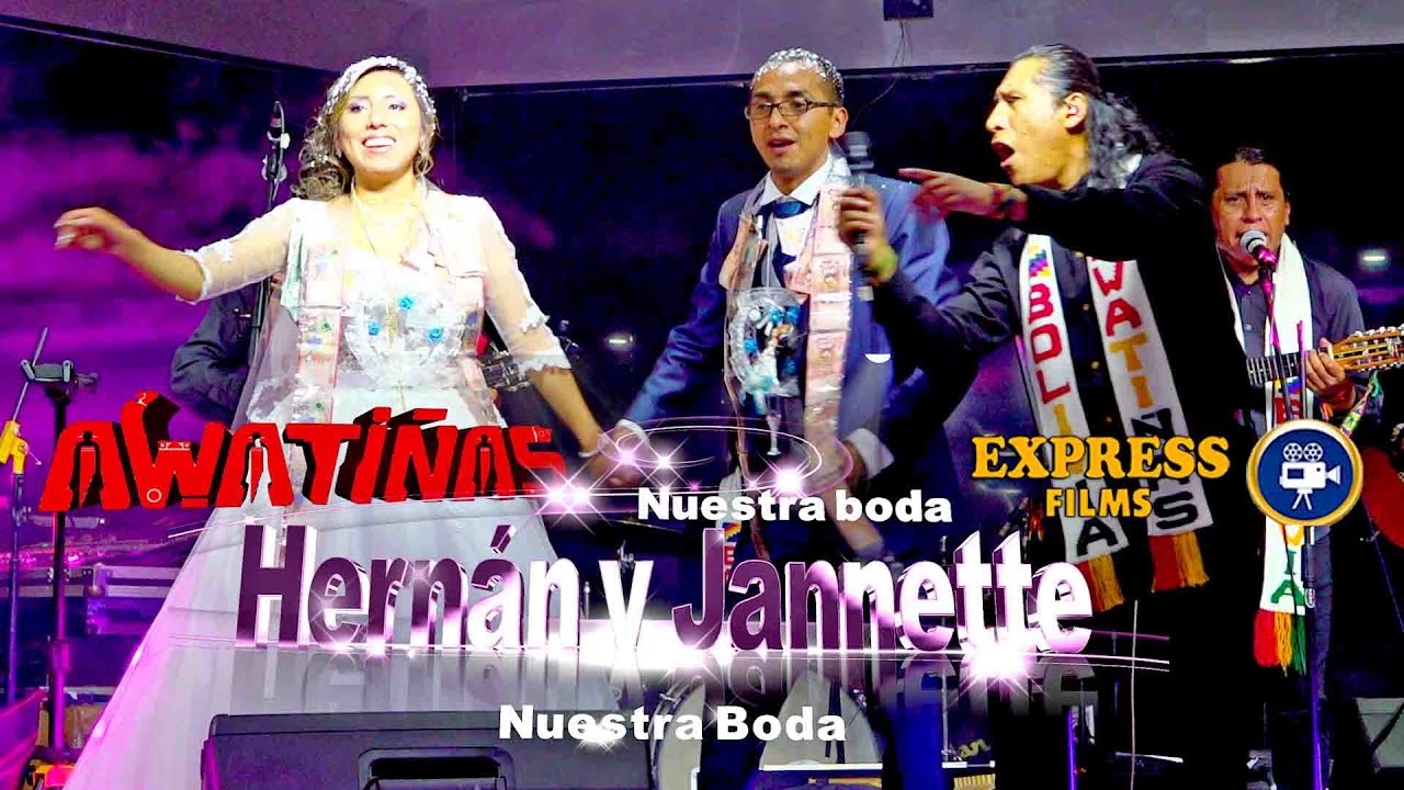 AWATIÑAS en VIVO en la boda de Hernán y Jannette Salón Libanés La Paz Bolivia