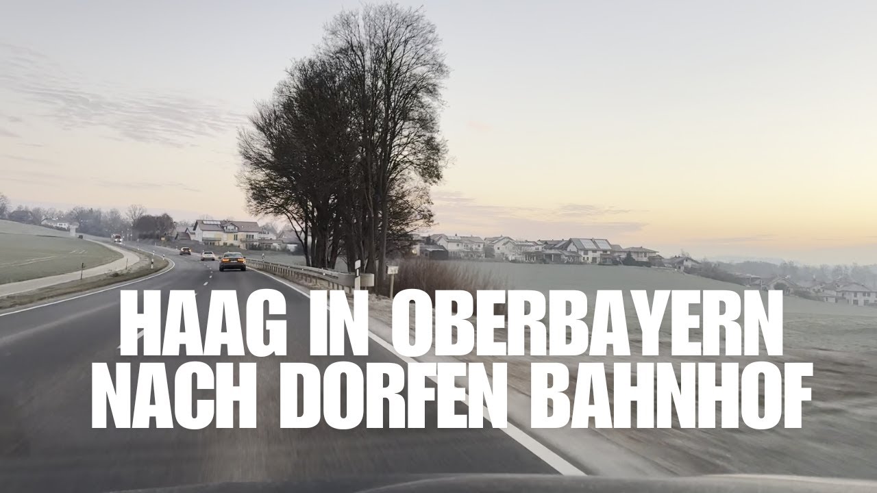 Winterliche Fahrt von Haag nach Dorfen | Bundesstraße B15 | RoadWatch HD Europe