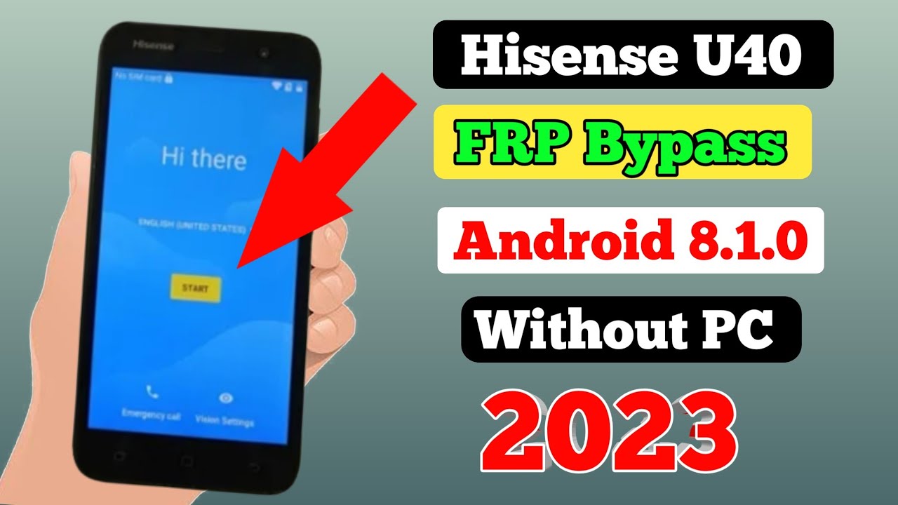 Hisense U40 8.0 2020 Android Remove Google Unlock Hisense U40 . FRP Bypass Google Account NO PC 2022