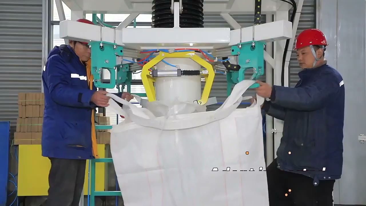 500kg 1000kg fertilizer ton fibc bag packing machine big bag bagging filling machine for fertilizer